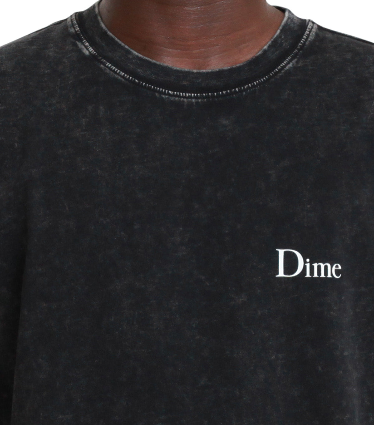 Dime Classic Small Logo T-Shirt Faded Black