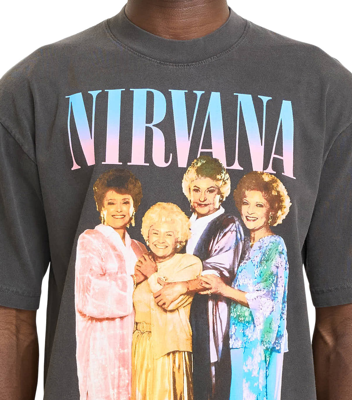 IRAK Nirvana Girl T-Shirt Off Black