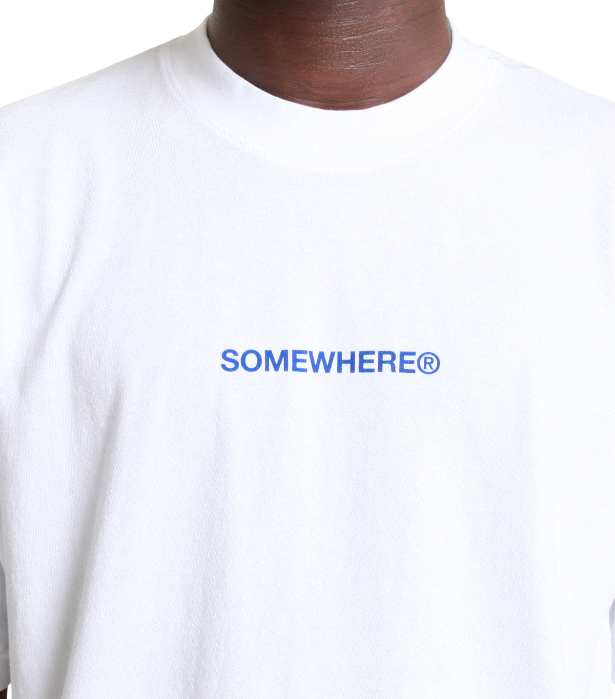 SOMEWHERE 5-Year Logo T-Shirt White