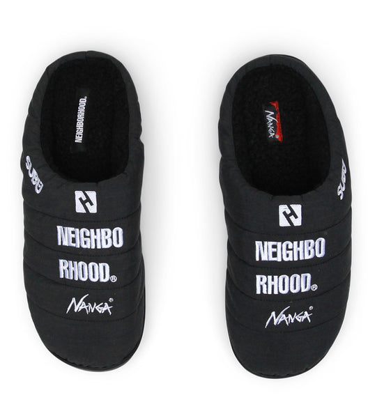 Neighborhood x Nanga x Subu Takibi Sandals Black