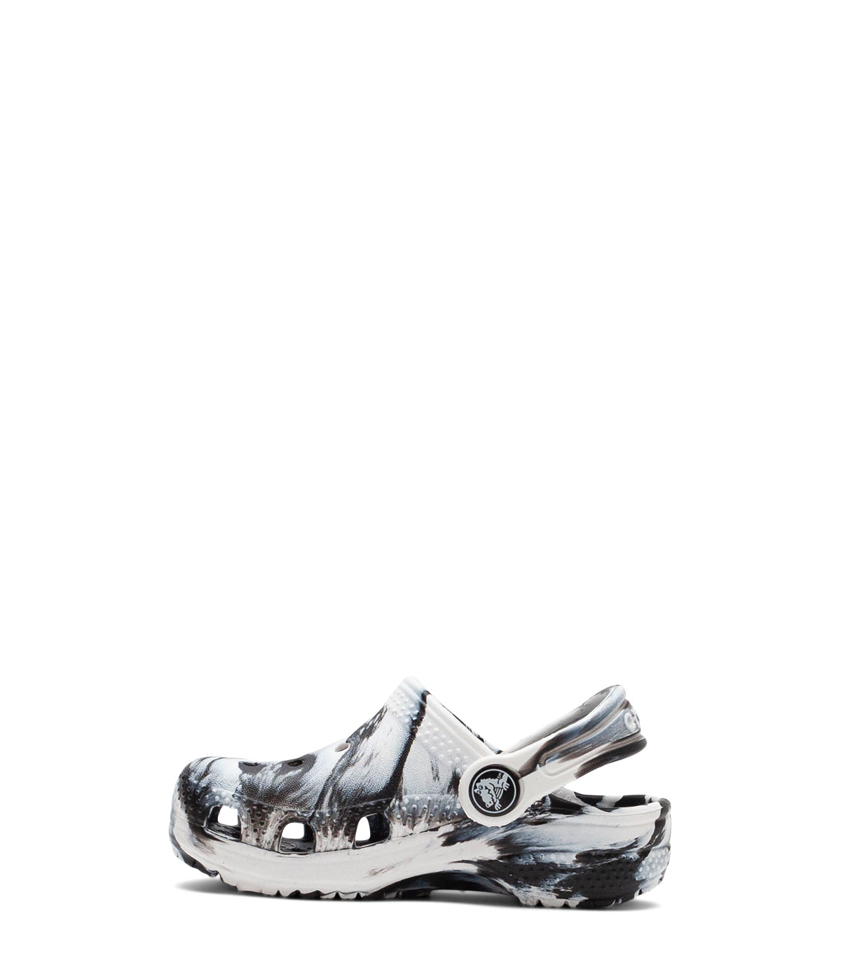Crocs Classic Marbled Clog Kid's Black White