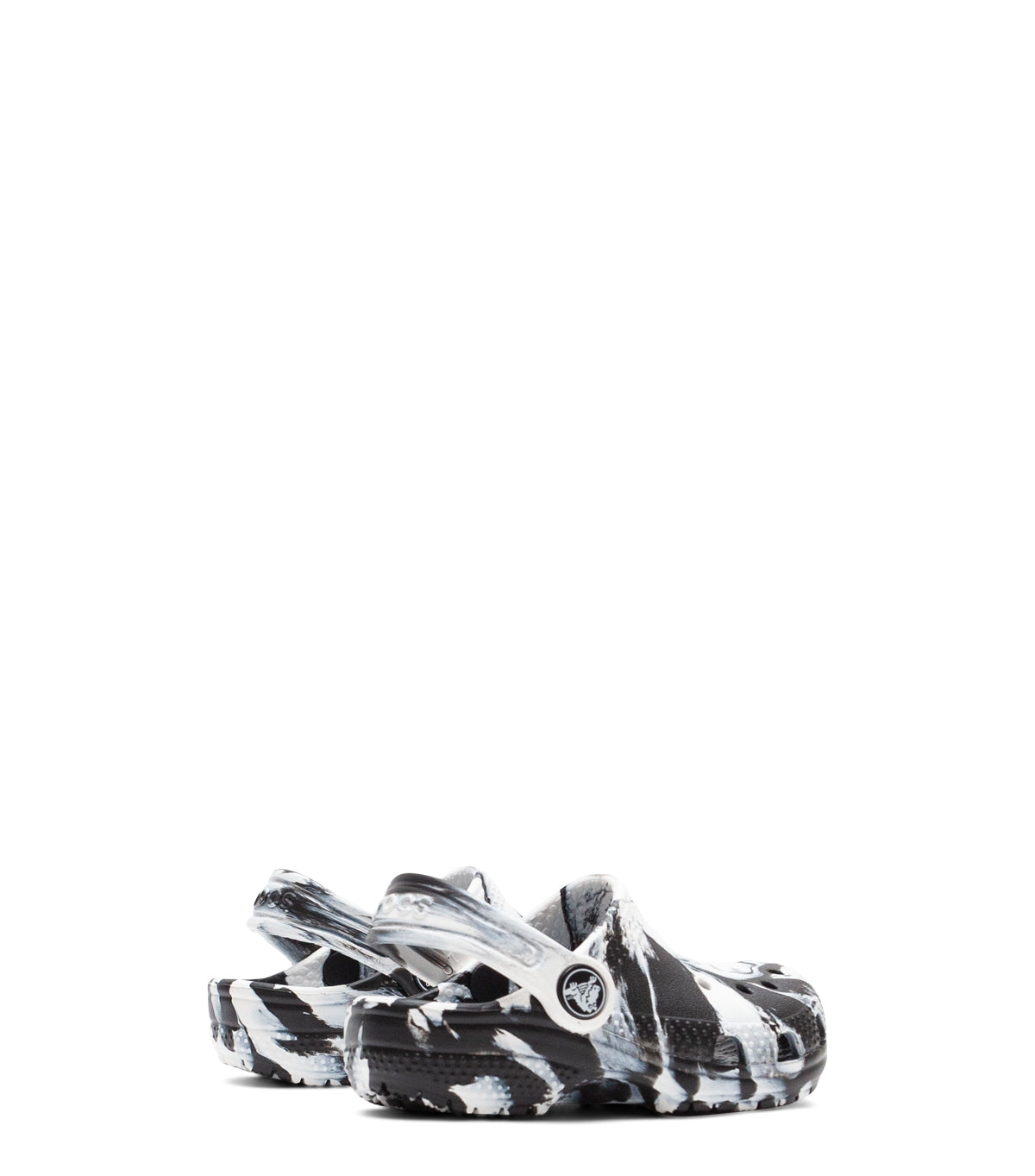 Crocs Classic Marbled Clog Kid's Black White