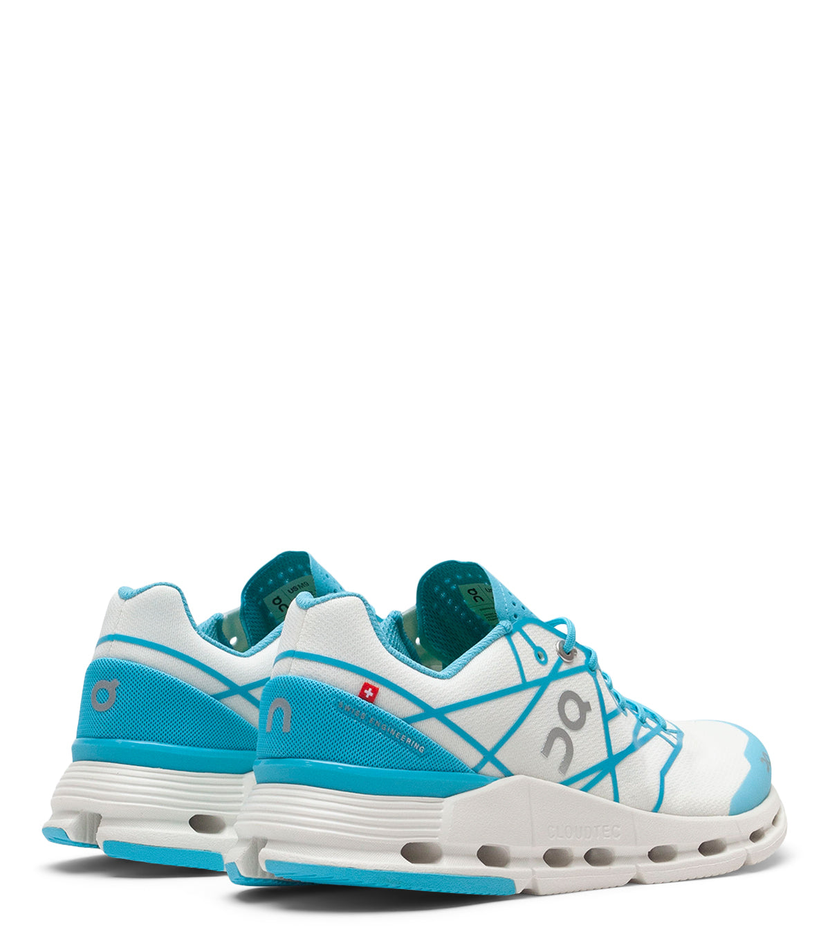 On Women's Cloudnova Z5 White Cyan