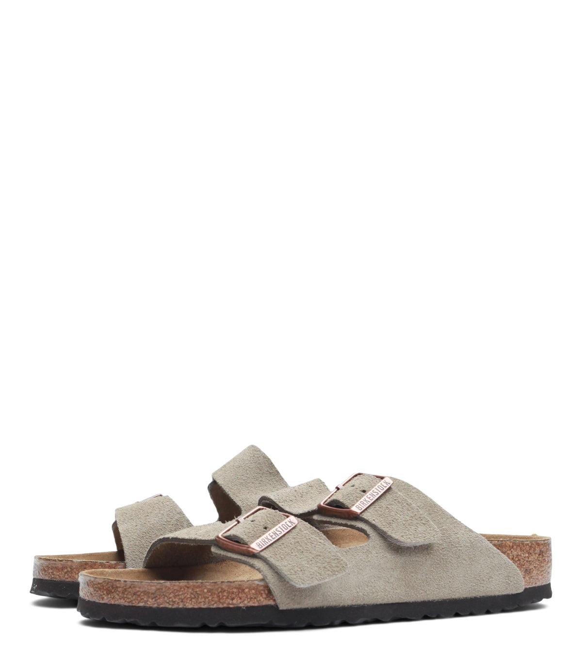 Birkenstock Arizona Soft Footbed Suede Taupe | SOMEWHERE