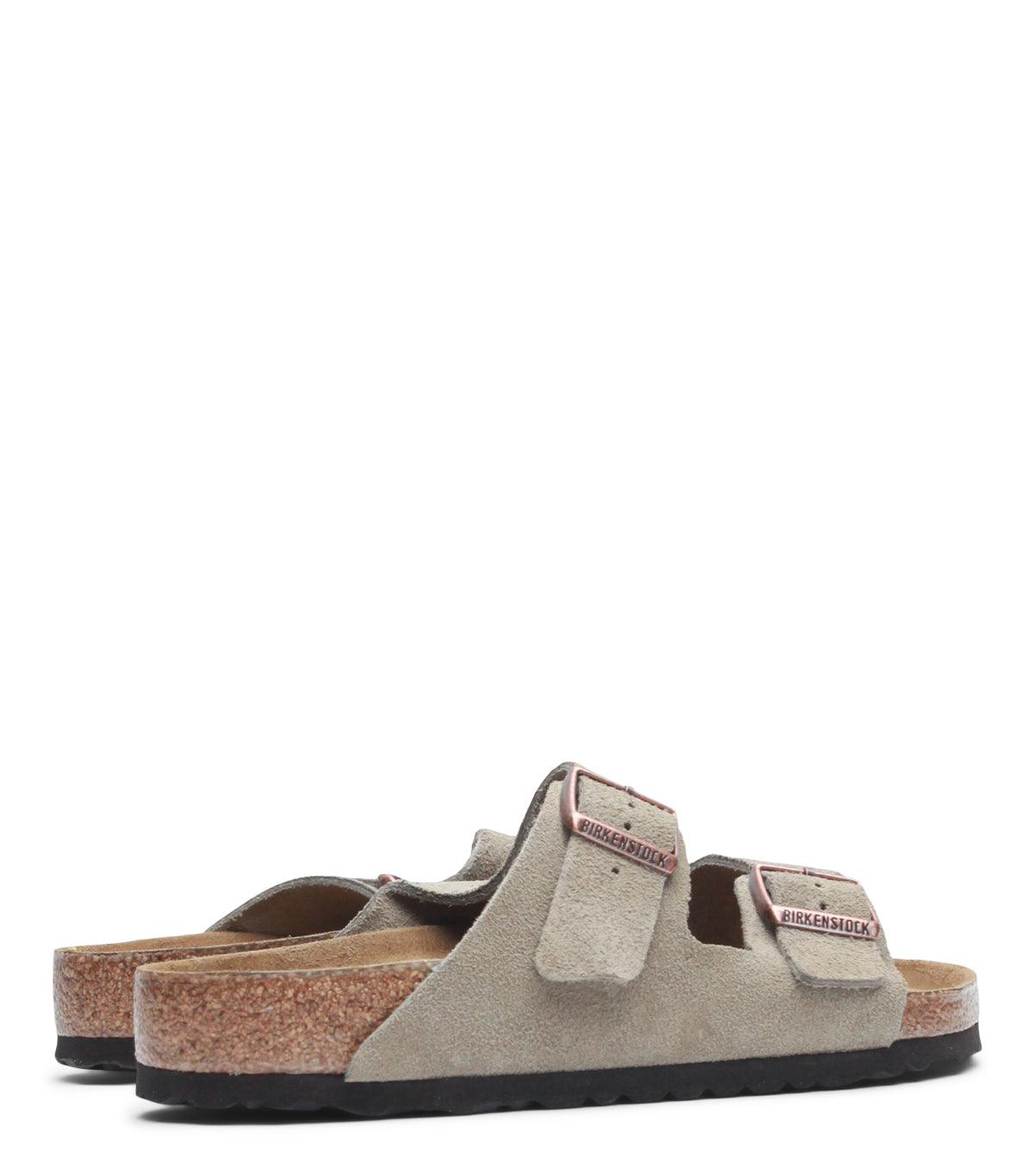 Birkenstock Arizona Soft Footbed Suede Taupe | SOMEWHERE