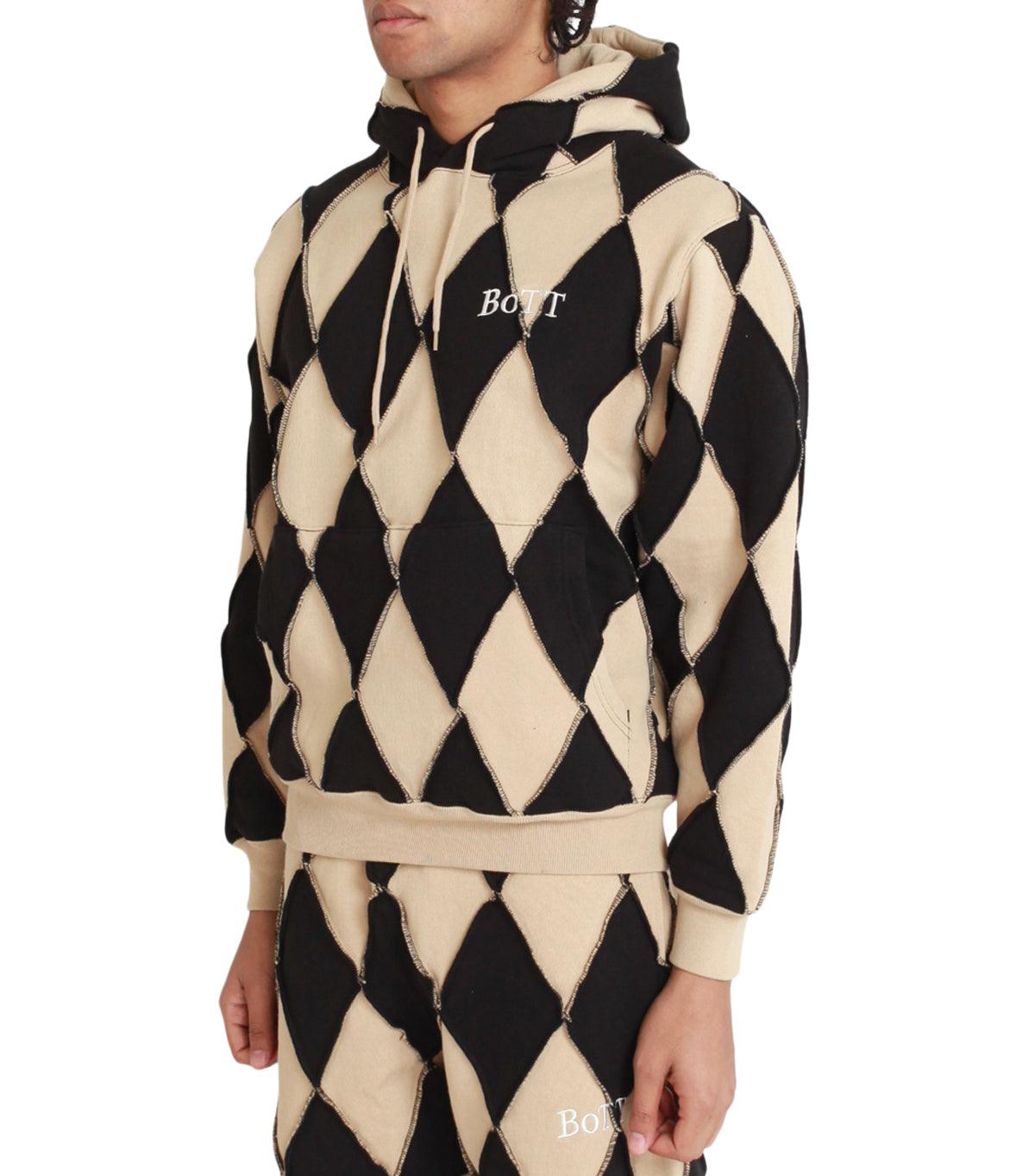 BoTT Patchwork Hoodie Black | SOMEWHERE