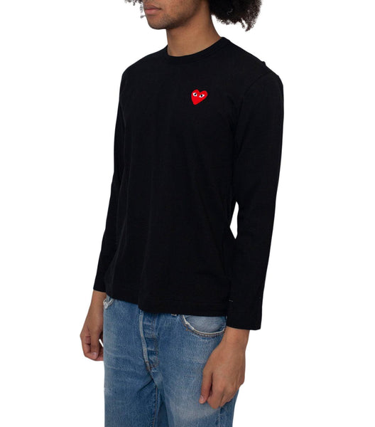 CDG Message Longsleeve Ｔシャツ LONG SLEEVE T-SHIRT / BLACK STRIPE - CDG (COMME des GARCONS