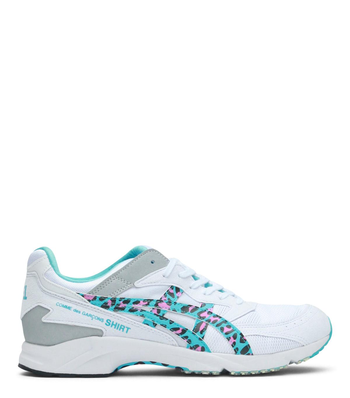 CdG SHIRT x Asics Tarther Leopard Blue
