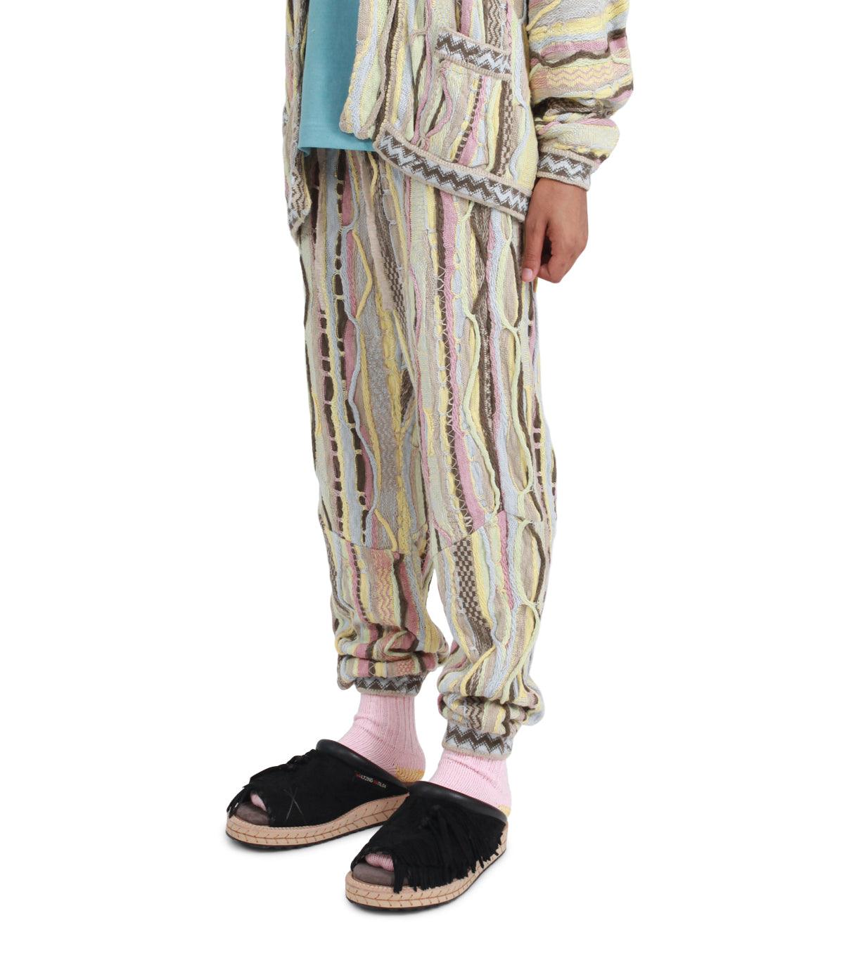 Kapital 7G Knit Gaudy Sweat Pants Yellow | SOMEWHERE