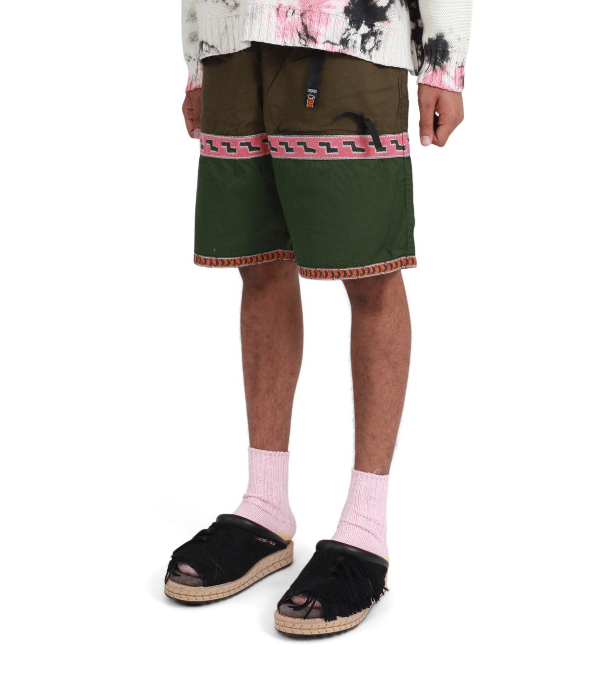 Kapital Combed Burberry Eco Baka Shorts Khaki | SOMEWHERE