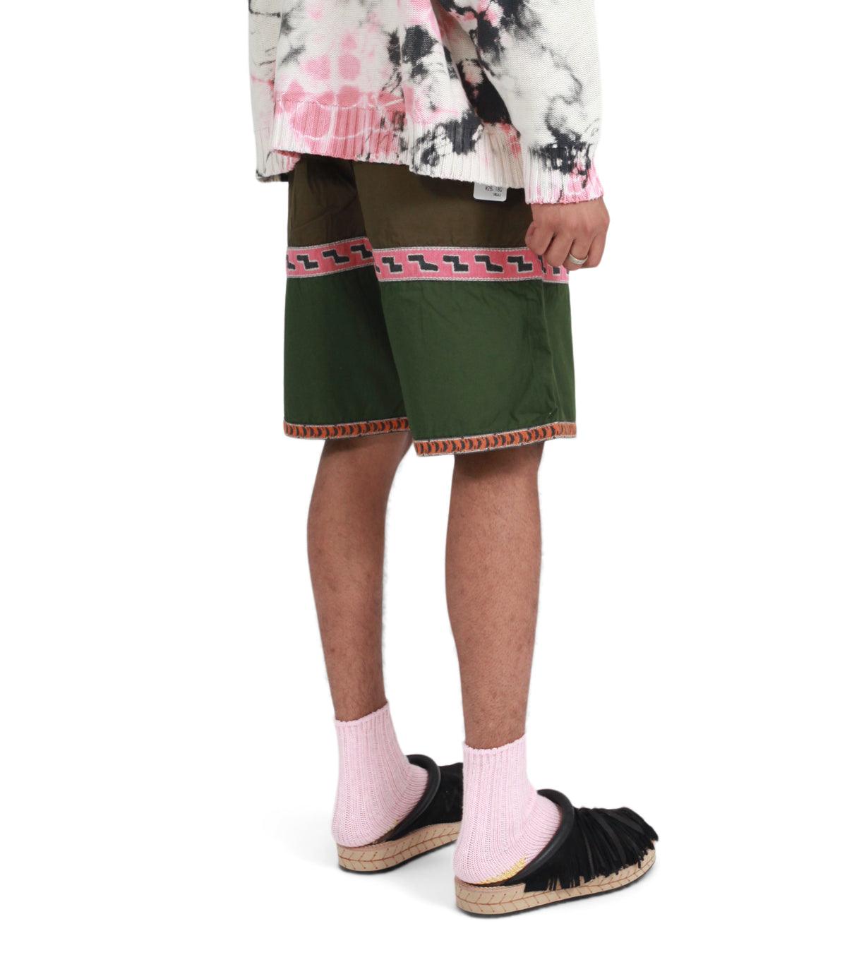 Kapital Combed Burberry Eco Baka Shorts Khaki | SOMEWHERE