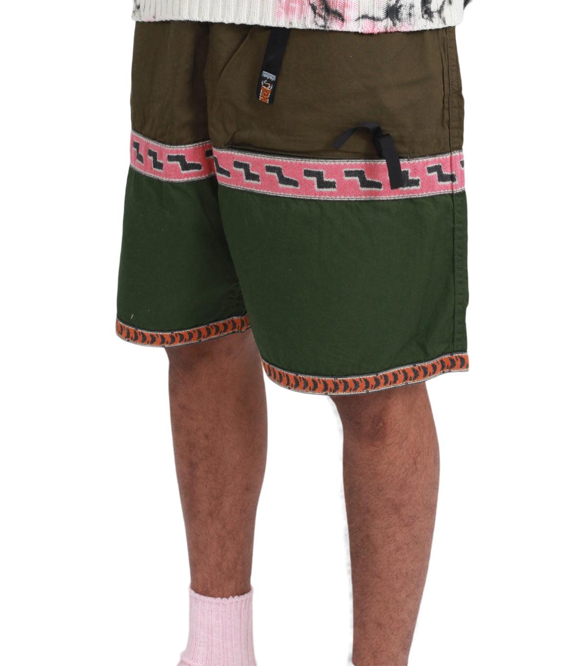 Kapital Combed Burberry Eco Baka Shorts Khaki | SOMEWHERE