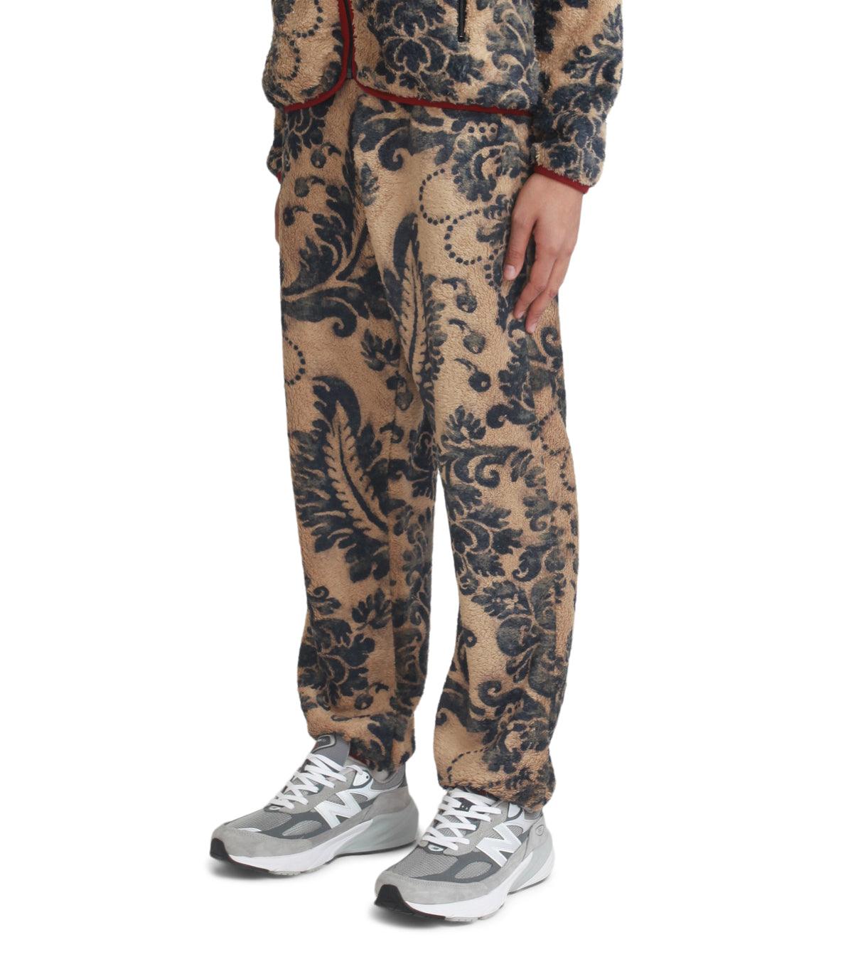 Kapital Damask Fleece Easy Pants Beige | SOMEWHERE
