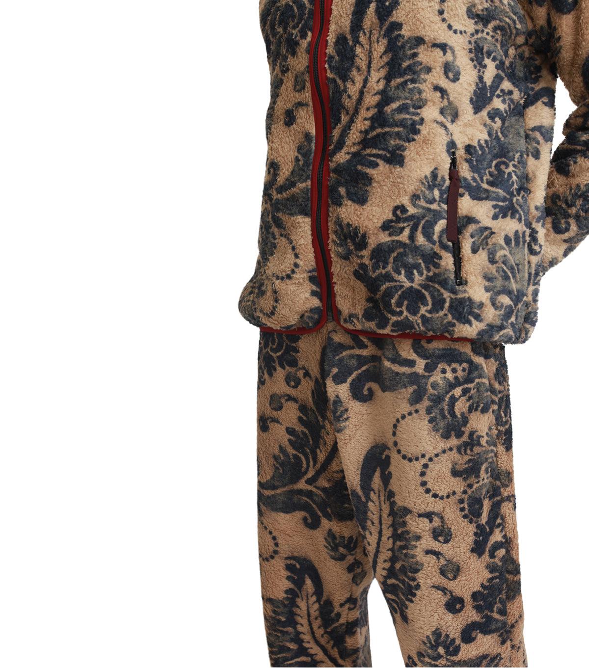 Kapital Damask Fleece Easy Pants Beige | SOMEWHERE