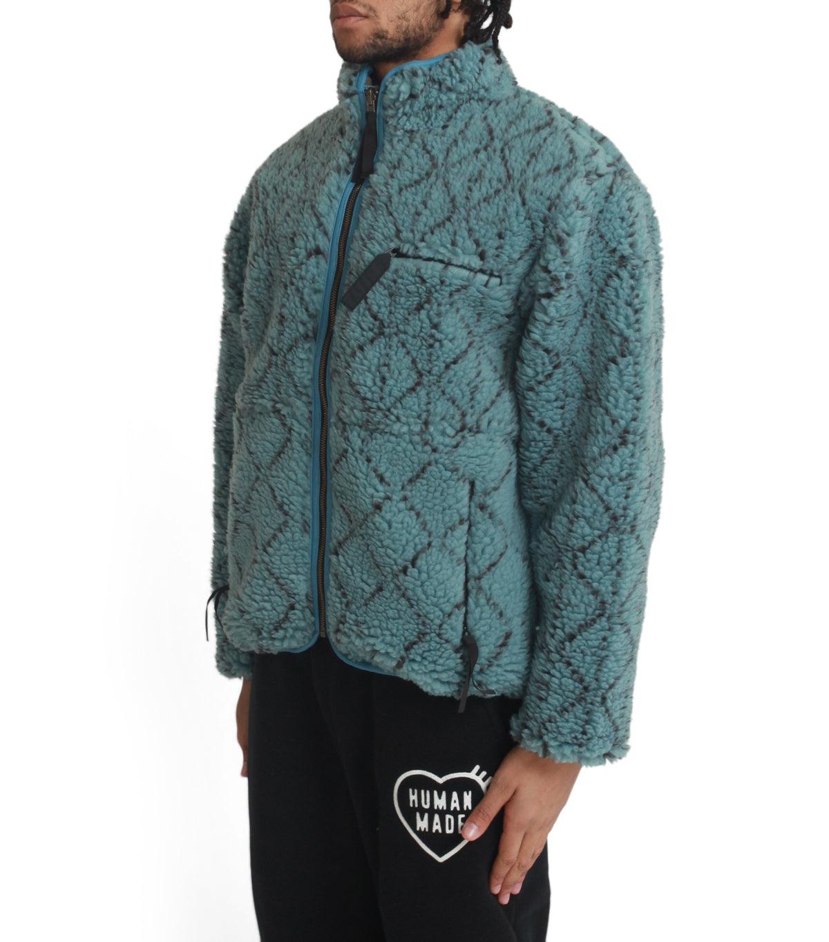 Kapital Do-Gi Sashiko Boa Fleece Reversible Blouson Blue | SOMEWHERE