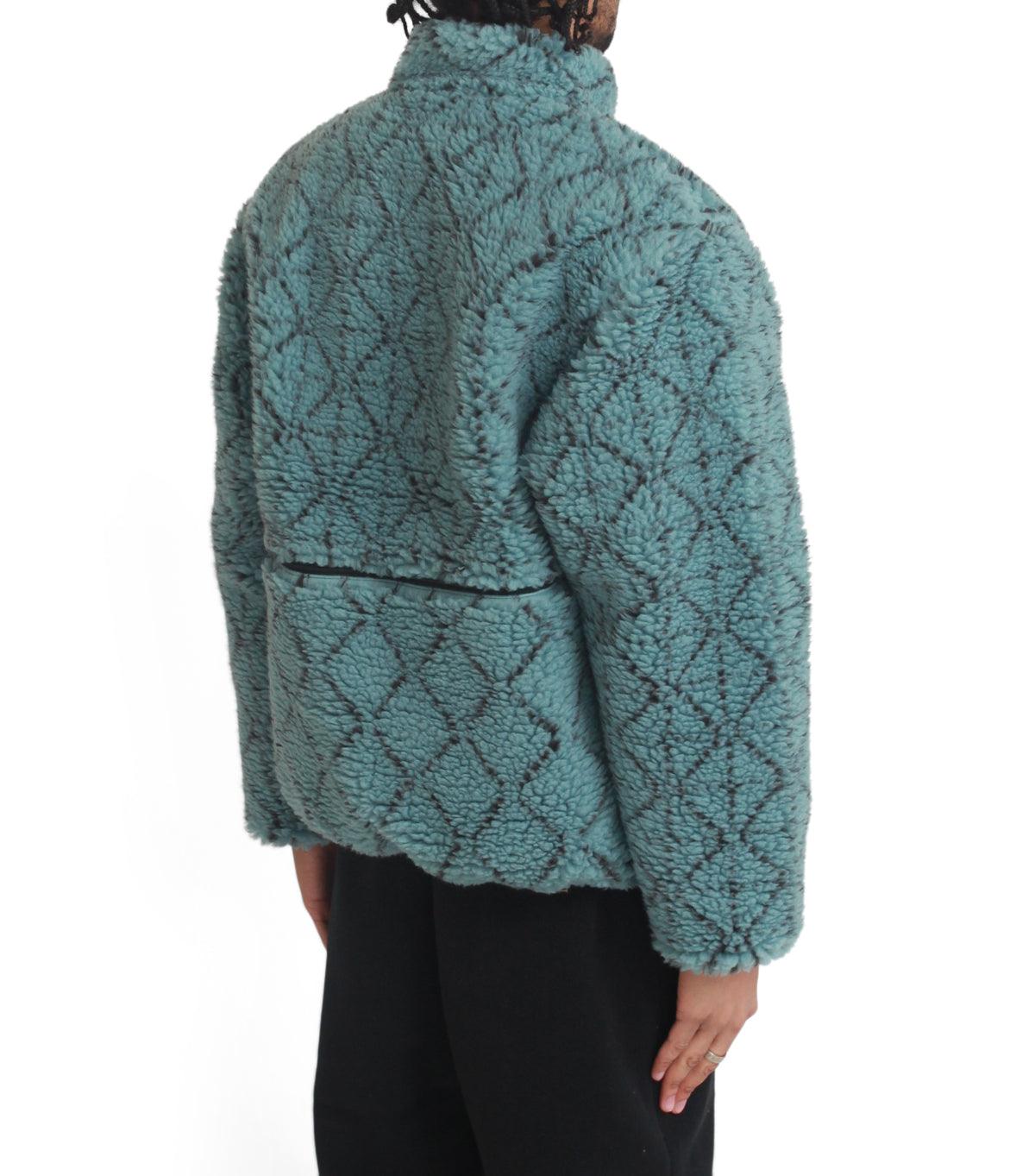 Kapital Do-Gi Sashiko Boa Fleece Reversible Blouson Blue | SOMEWHERE
