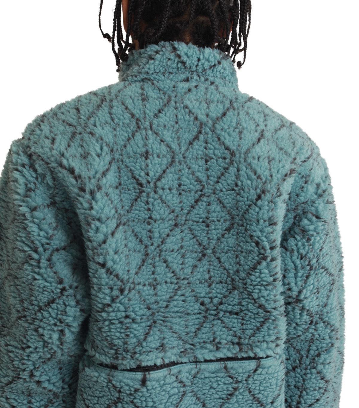 Kapital Do-Gi Sashiko Boa Fleece Reversible Blouson Blue | SOMEWHERE