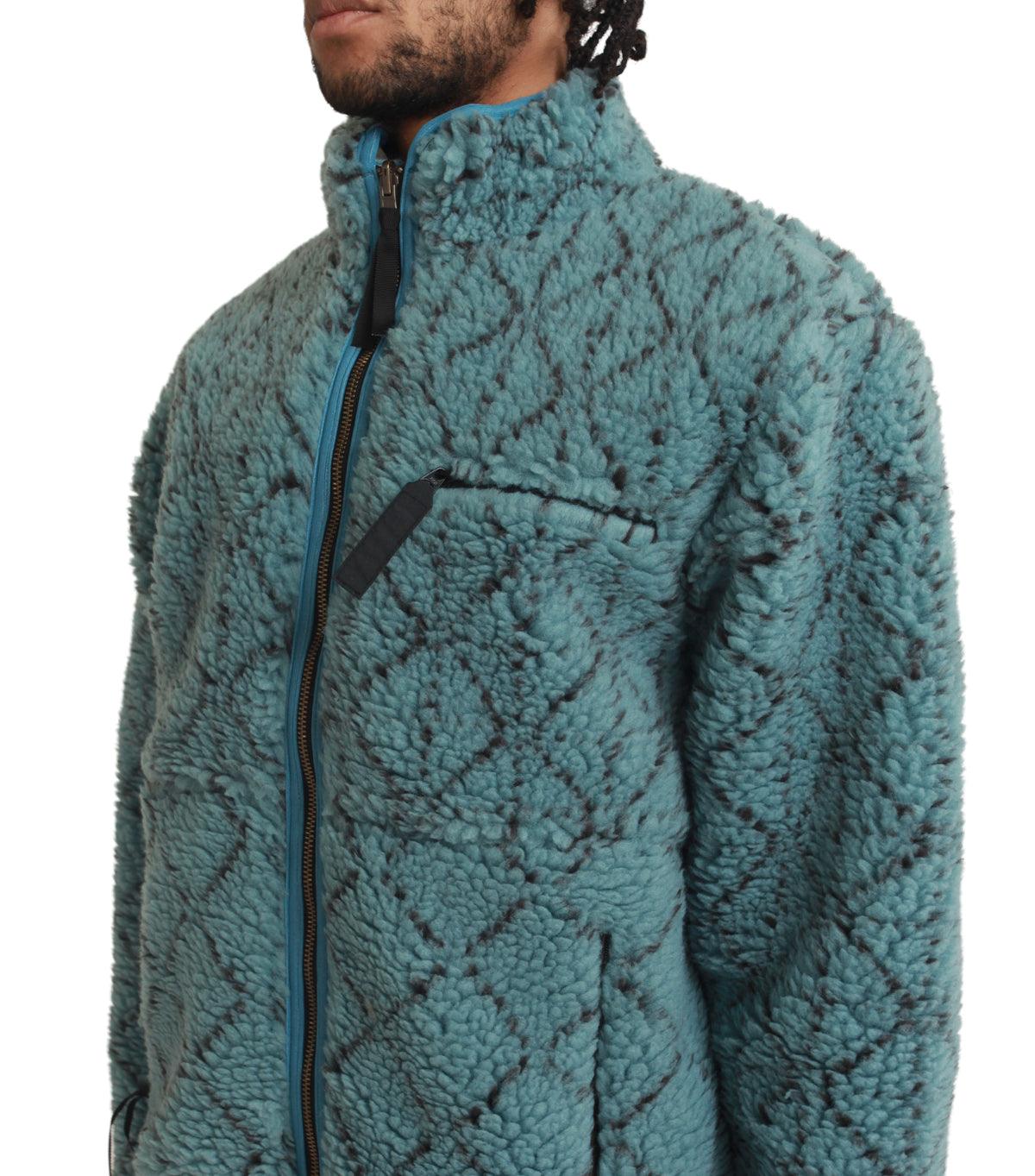 Kapital Do-Gi Sashiko Boa Fleece Reversible Blouson Blue | SOMEWHERE