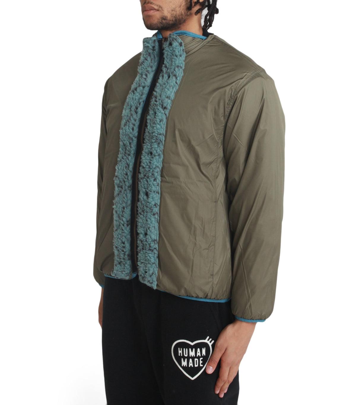 Kapital Do-Gi Sashiko Boa Fleece Reversible Blouson Blue | SOMEWHERE