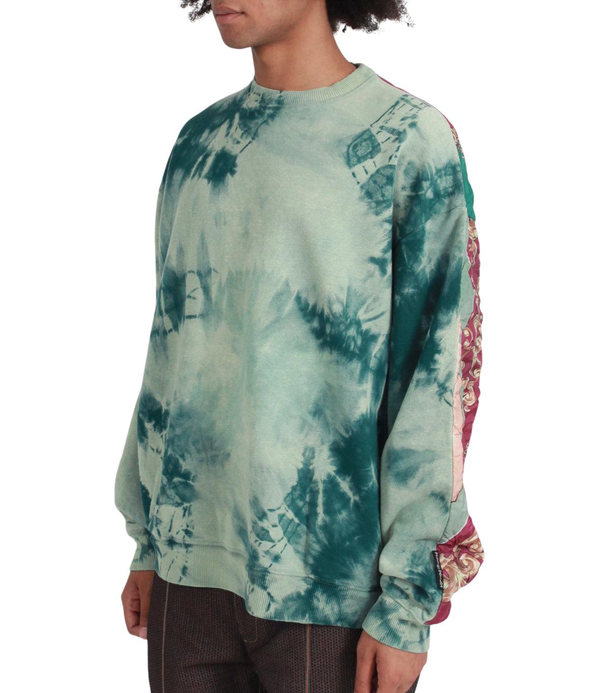 Kapital Knit Bivouac Big Sweater Ecru Green | SOMEWHERE