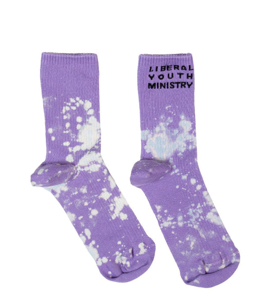 Liberal Youth Ministry Bleach Socks Lilac
