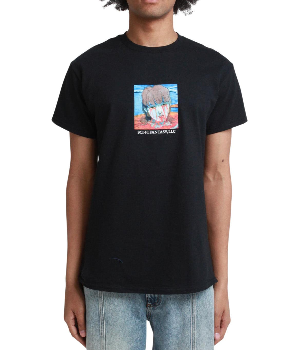 Sci-Fi Fantasy Leaking Eyes Tee Black | SOMEWHERE