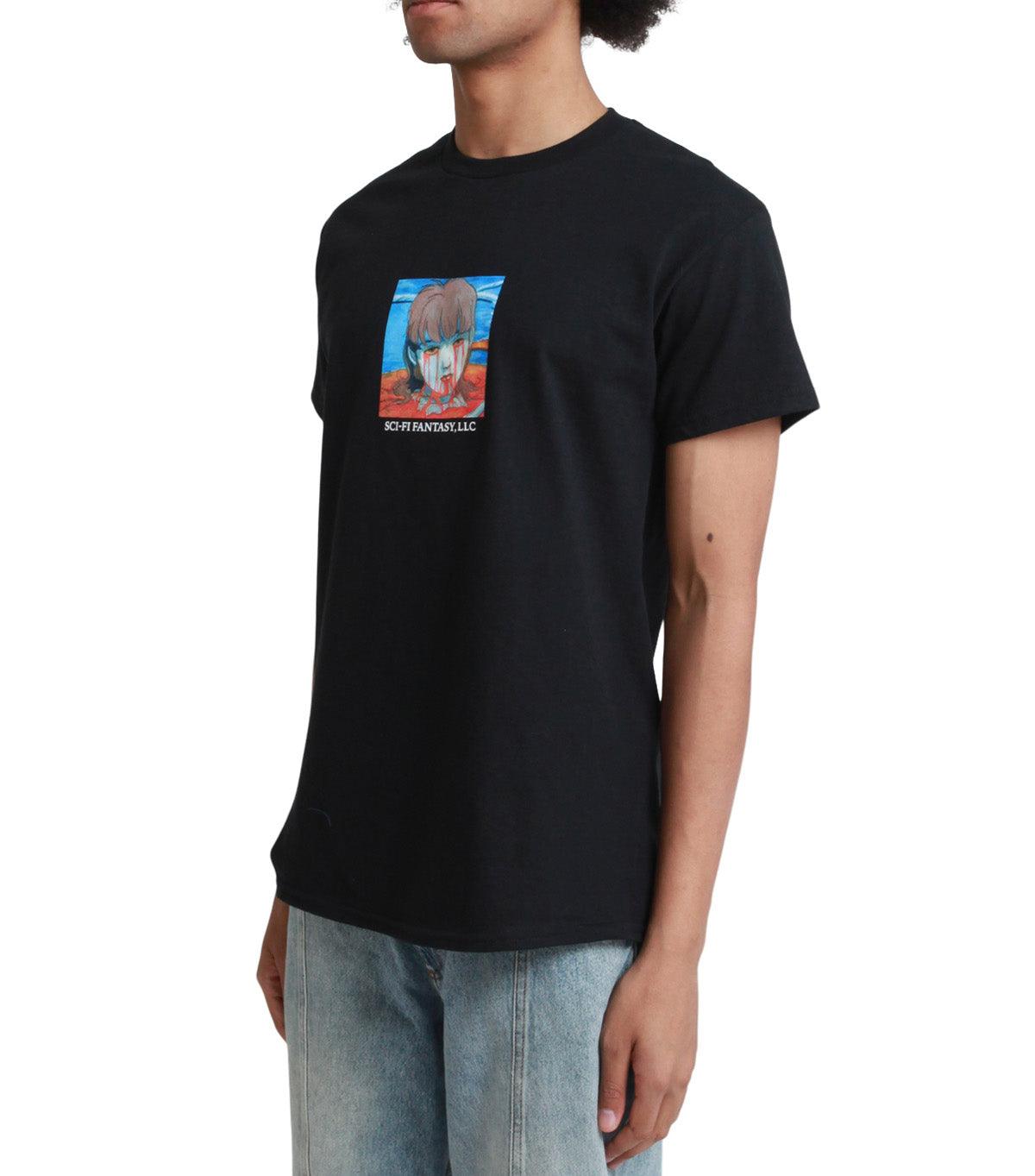 Sci-Fi Fantasy Leaking Eyes Tee Black | SOMEWHERE