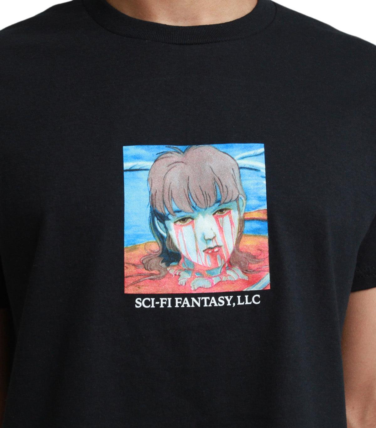 Sci-Fi Fantasy Leaking Eyes Tee Black | SOMEWHERE