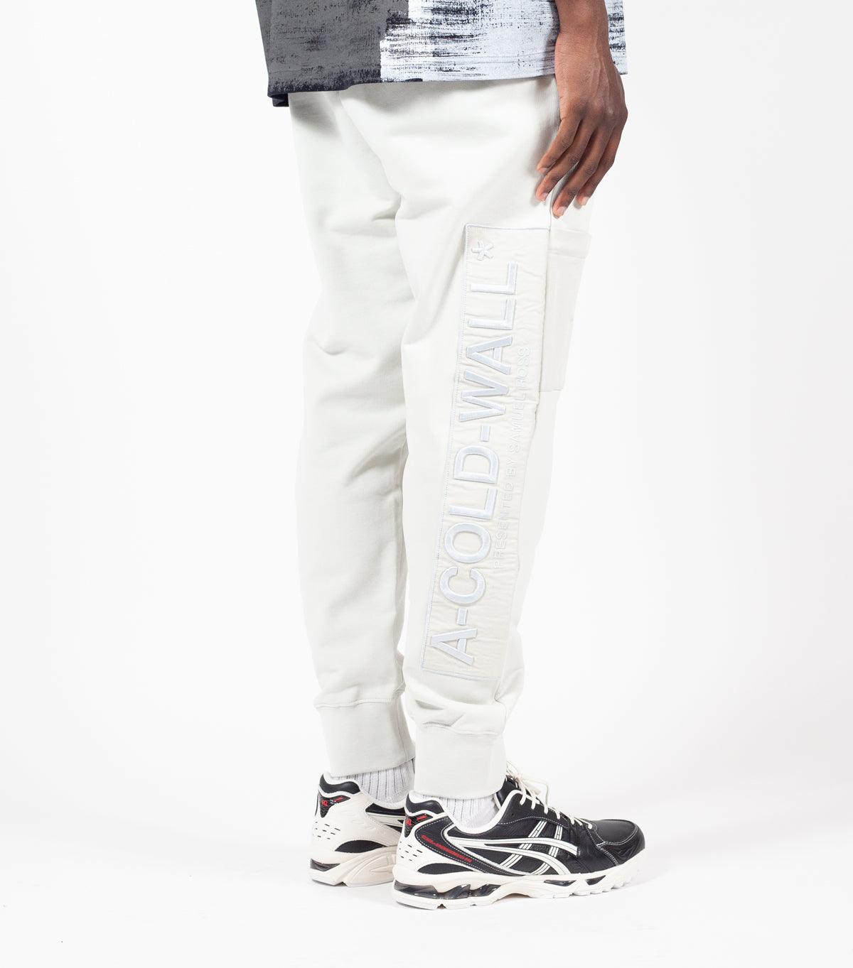 A-COLD-WALL* Logo Embroidery Sweat Pant White | SOMEWHERE