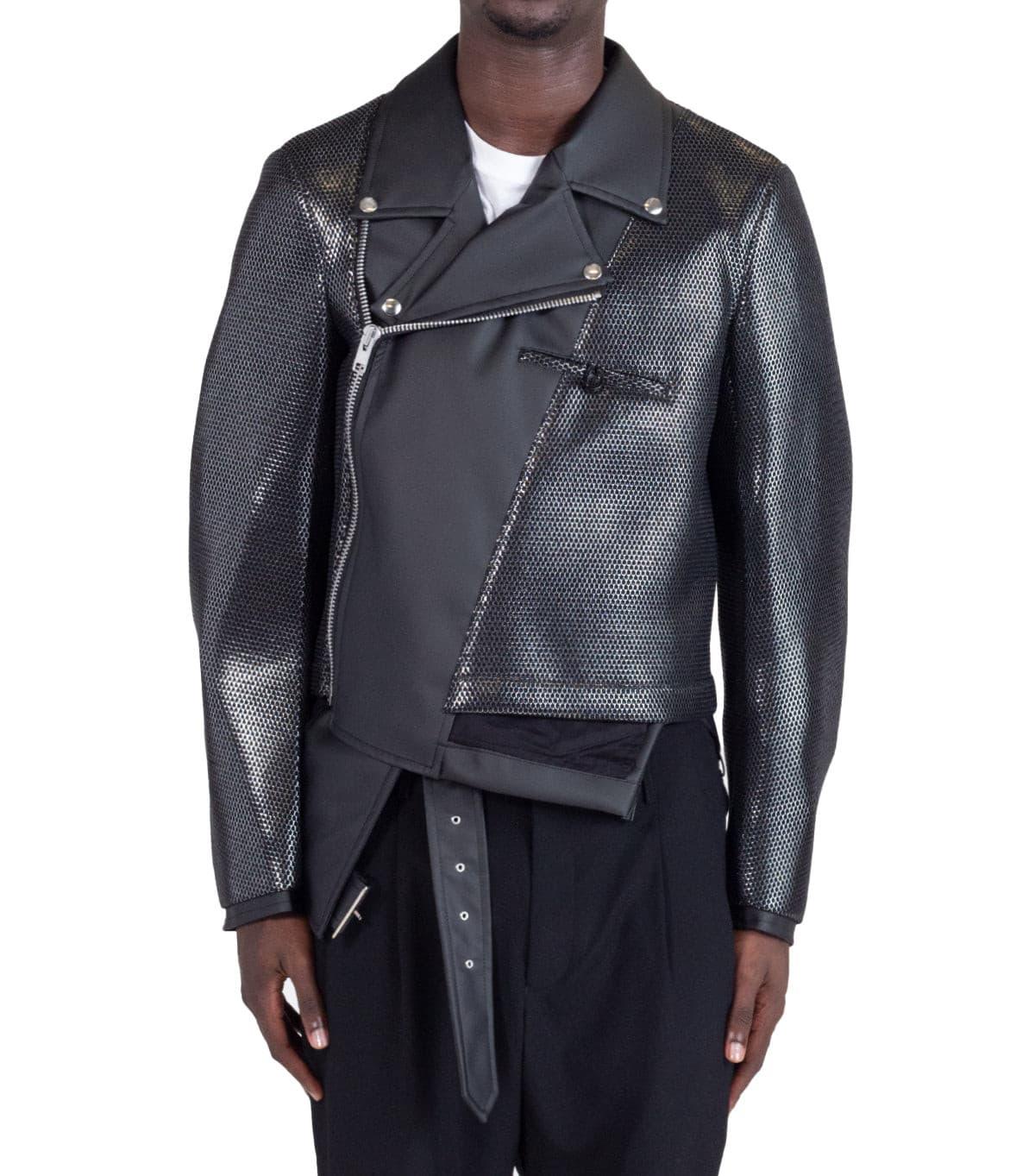 CdG Homme Plus Leather Jacket Black | SOMEWHERE