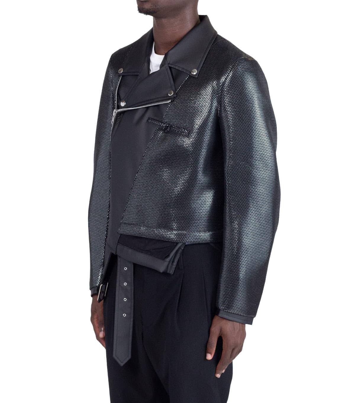 CdG Homme Plus Leather Jacket Black | SOMEWHERE