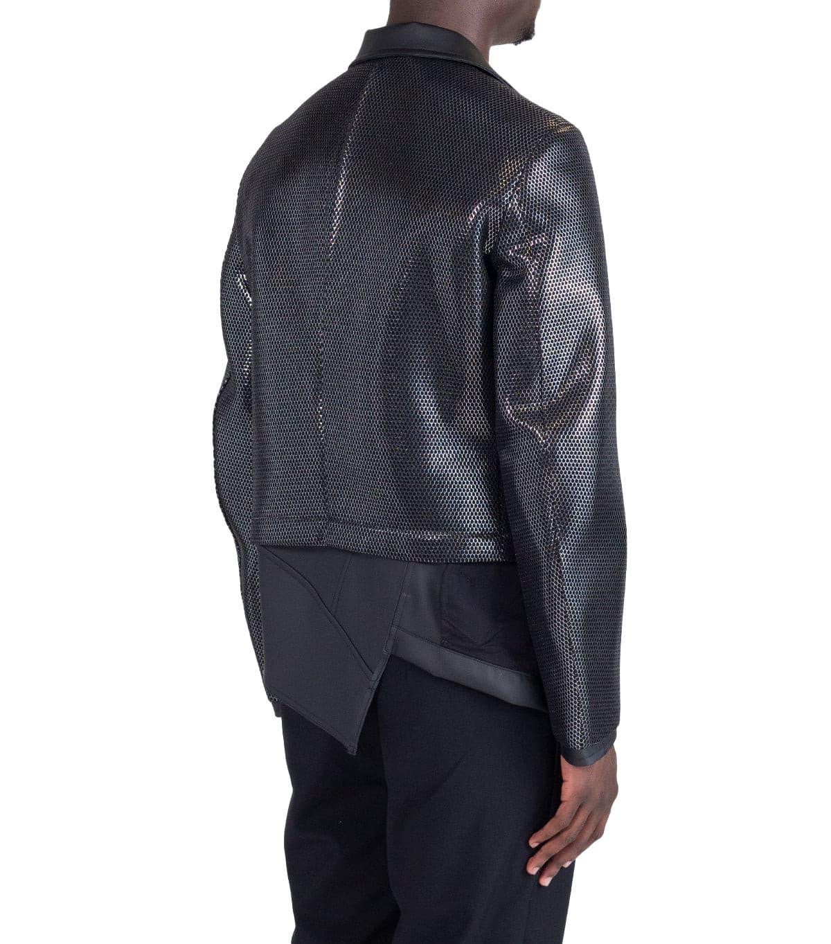 CdG Homme Plus Leather Jacket Black | SOMEWHERE