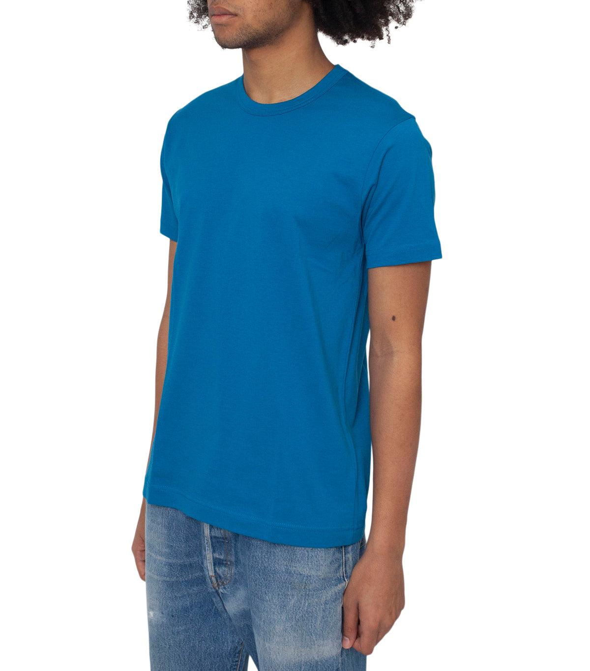 CdG SHIRT Rear Logo T-Shirt Blue | SOMEWHERE