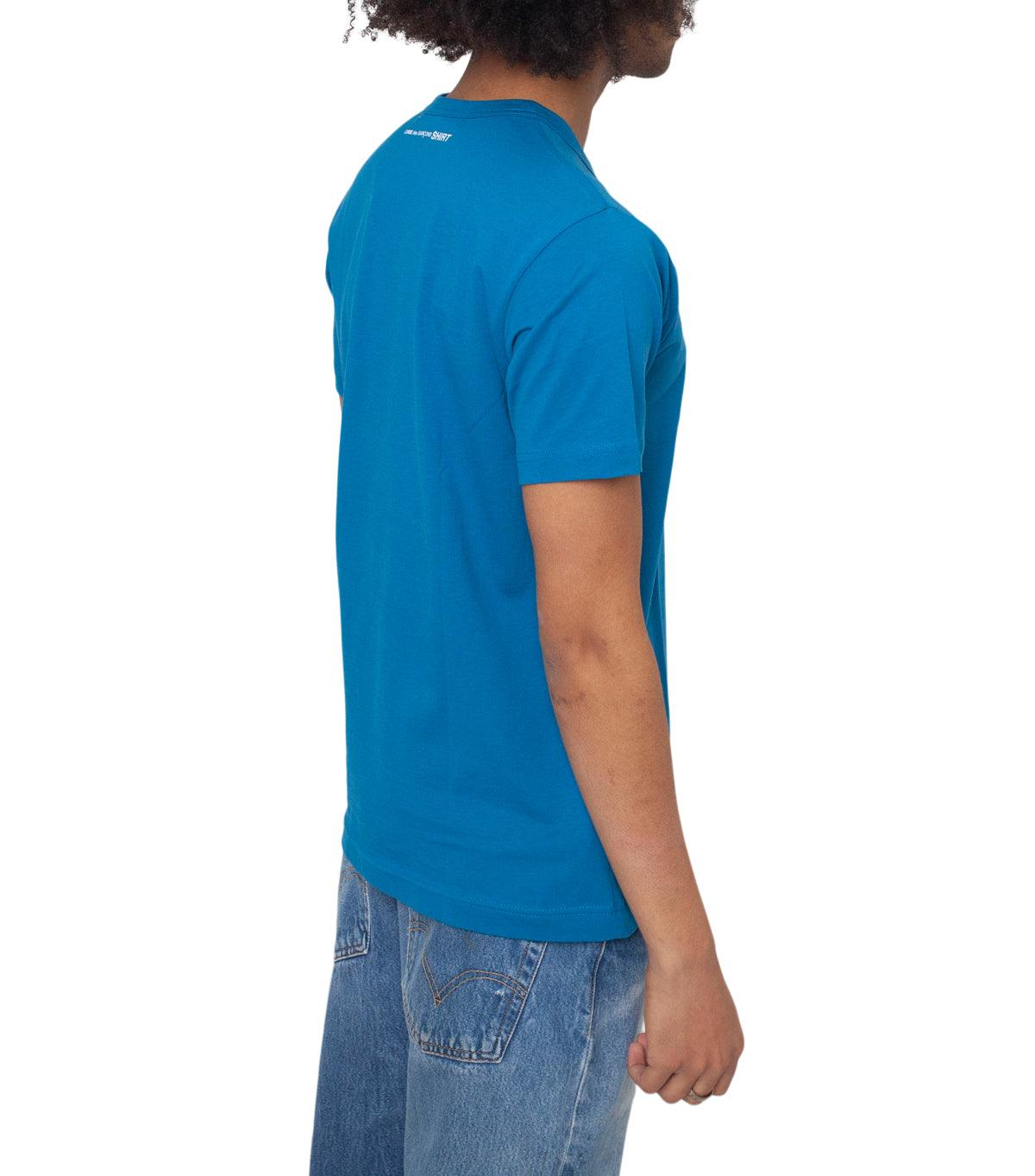 CdG SHIRT Rear Logo T-Shirt Blue | SOMEWHERE