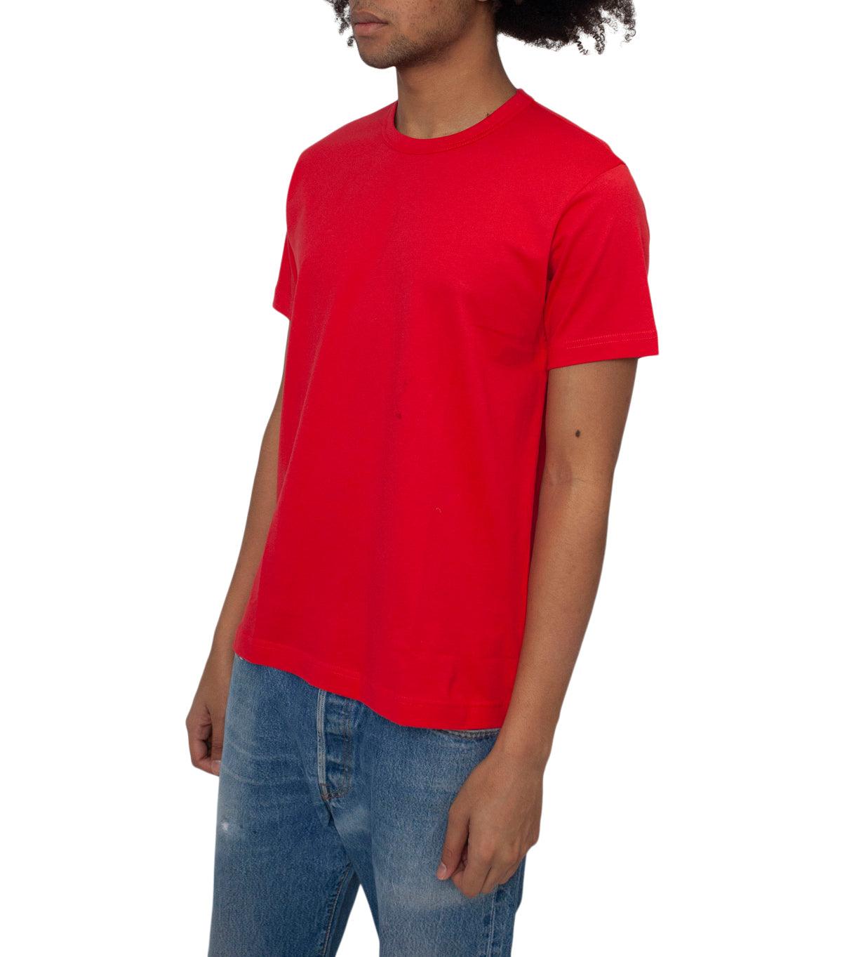 CdG SHIRT Rear Logo T-Shirt Red | SOMEWHERE
