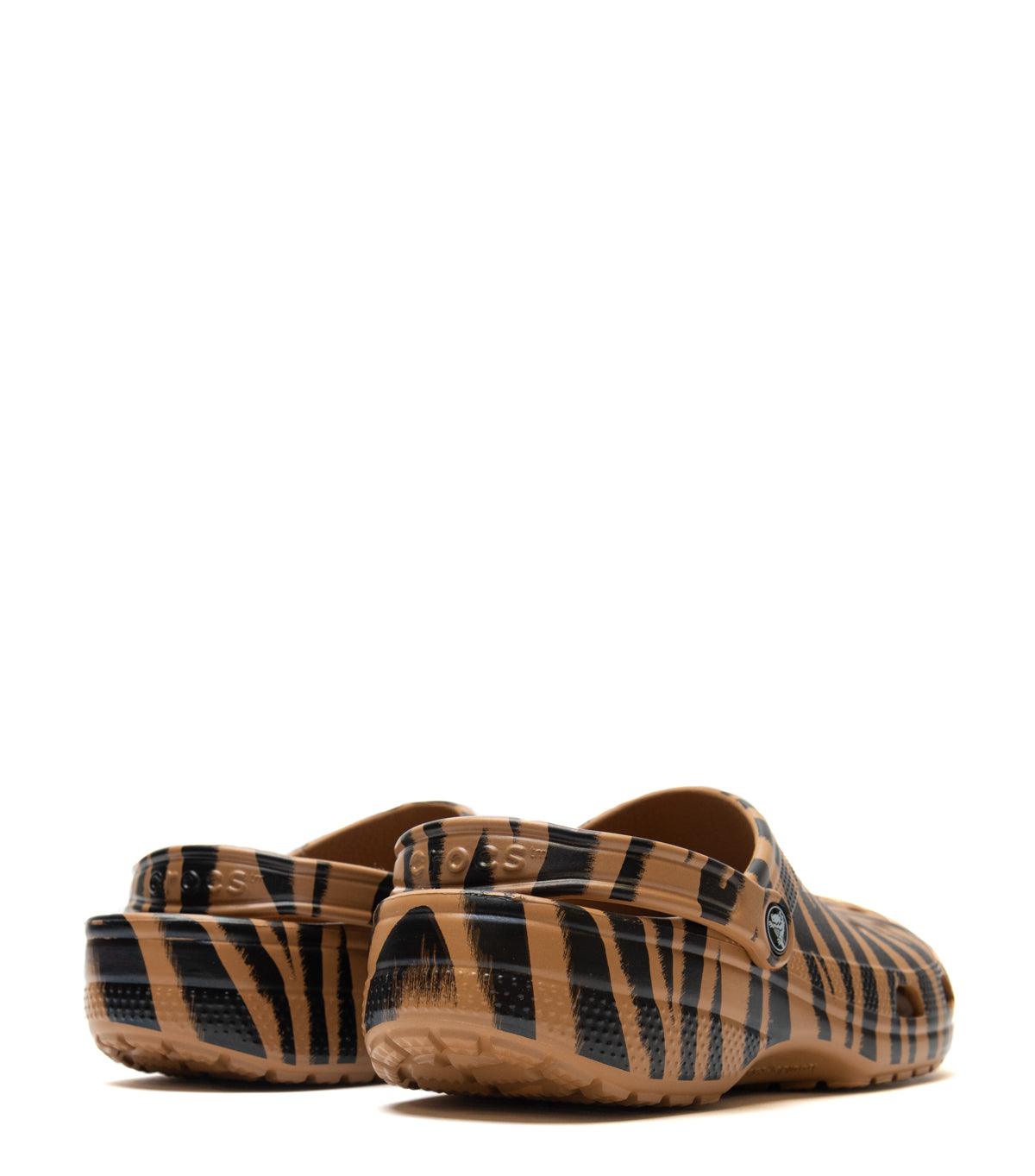 Crocs Classic Animal Print Clog Zebra | SOMEWHERE
