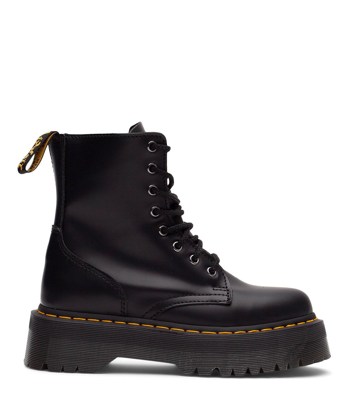 Dr. Martens Women's Jadon Smooth Leather Platform Boots Black | SOMEWHERE