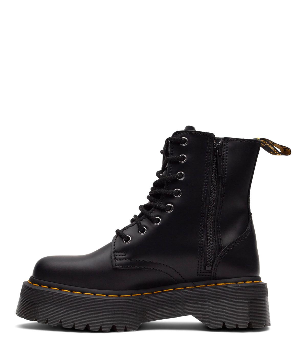 Dr. Martens Women's Jadon Smooth Leather Platform Boots Black | SOMEWHERE