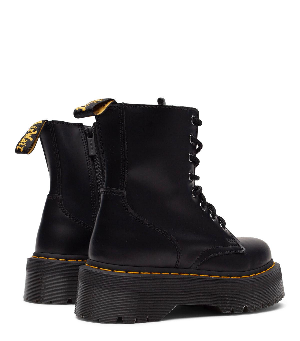 Dr. Martens Women's Jadon Smooth Leather Platform Boots Black | SOMEWHERE