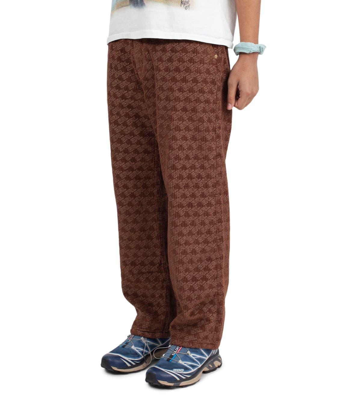ERL Corduroy Embossed Pants Brown | SOMEWHERE