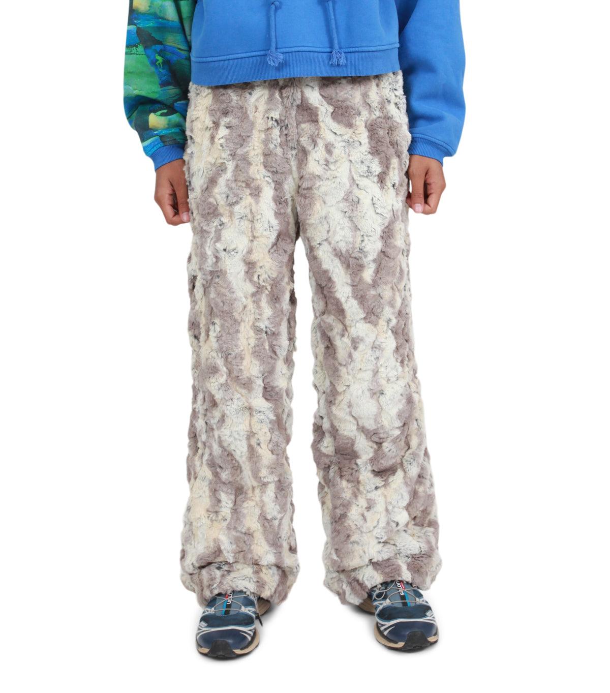 Shaggy Faux Fur Joggers Raver Neon Pants Fluffy Skiing Trousers