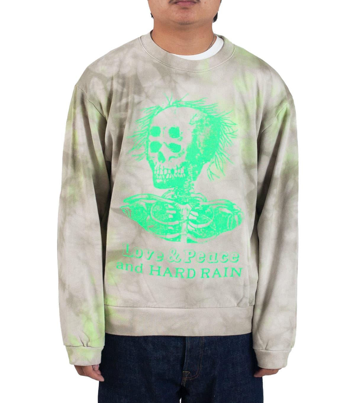 Kapital Kountry Eco Sweater Knit Hardrain Skull Khaki | SOMEWHERE