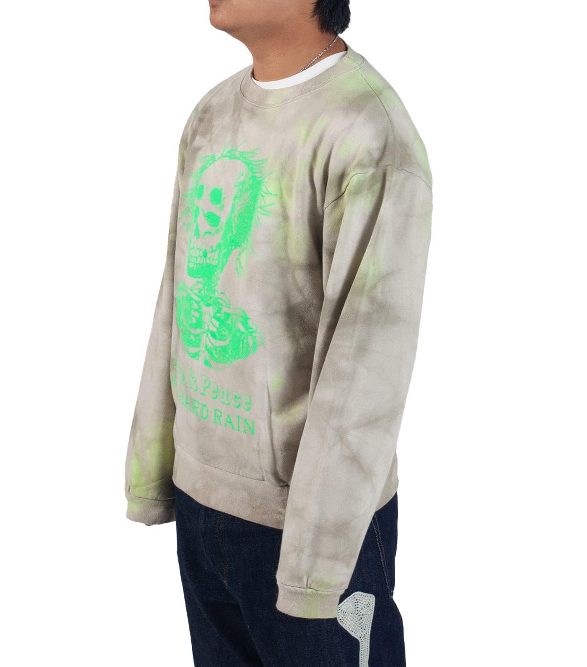 Kapital Kountry Eco Sweater Knit Hardrain Skull Khaki | SOMEWHERE