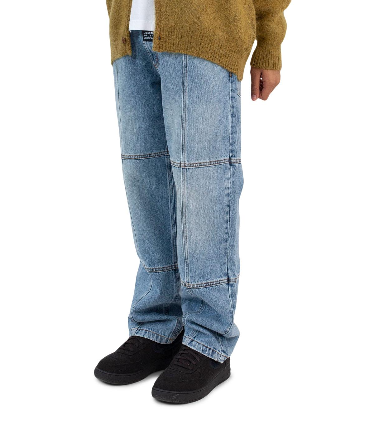 Liberal Youth Ministry Panel Denim Jeans Blue | SOMEWHERE