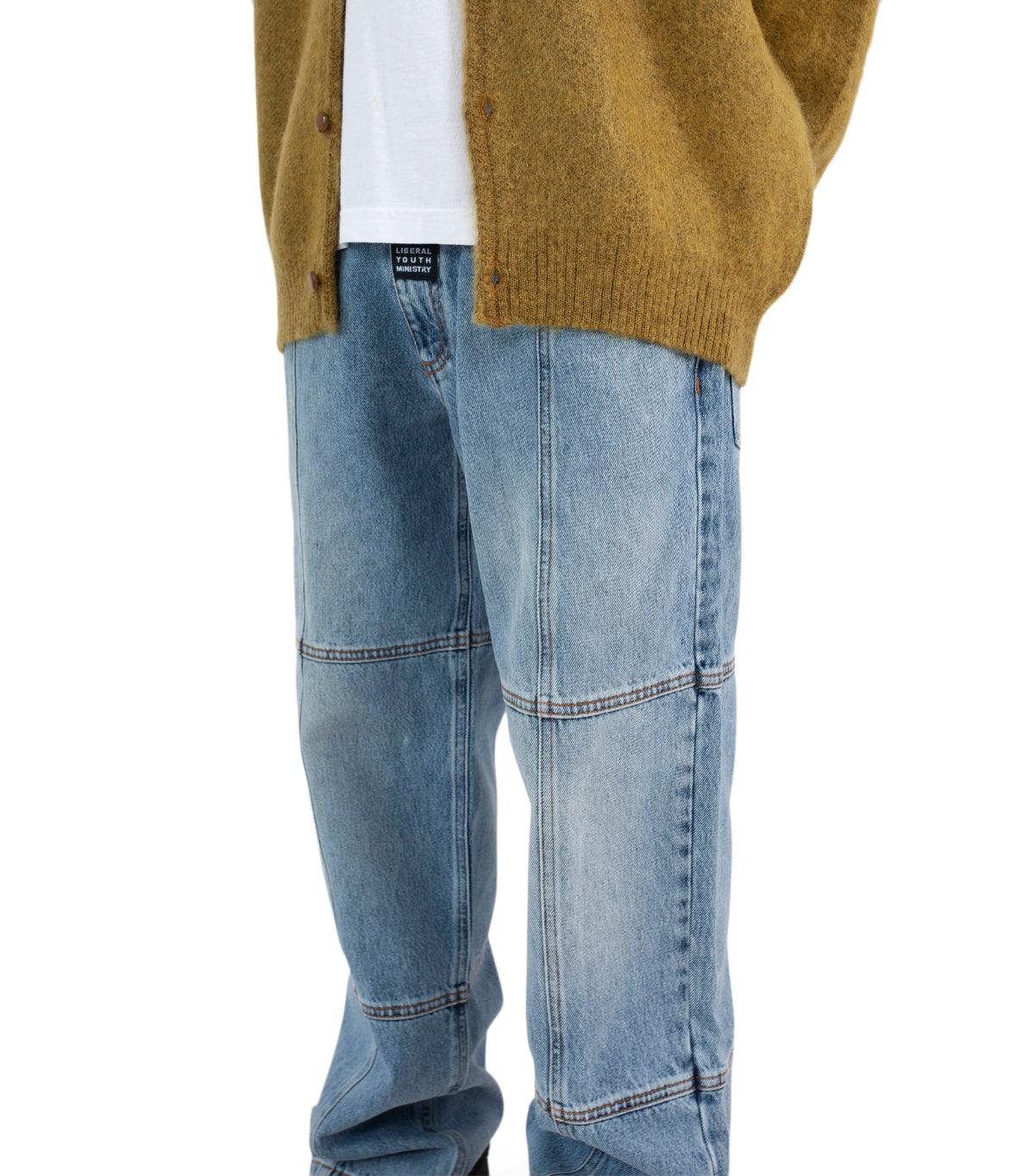 Liberal Youth Ministry Panel Denim Jeans Blue | SOMEWHERE