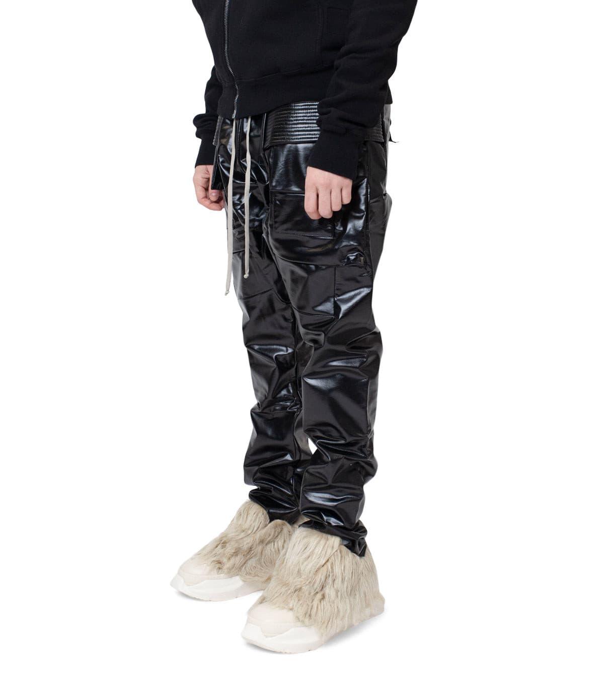 Rick Owens DRKSHDW Creatch Cargo Drawstring Pants Skinny Black | SOMEWHERE