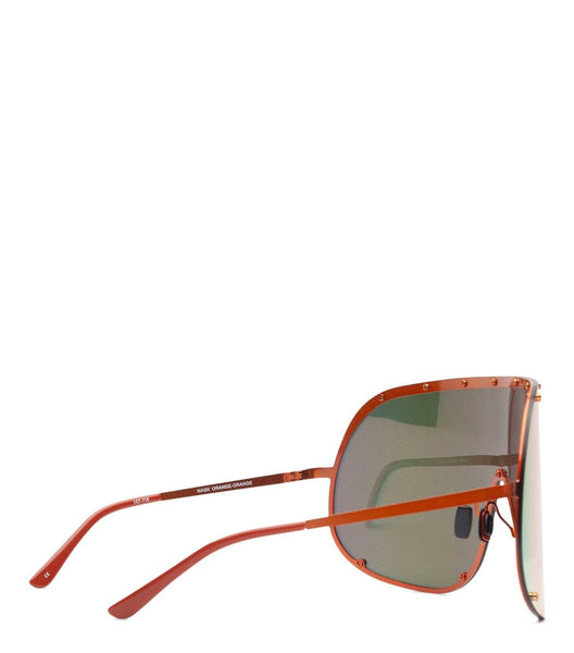 Rick Owens DRKSHDW Shield Sunglasses Orange | SOMEWHERE