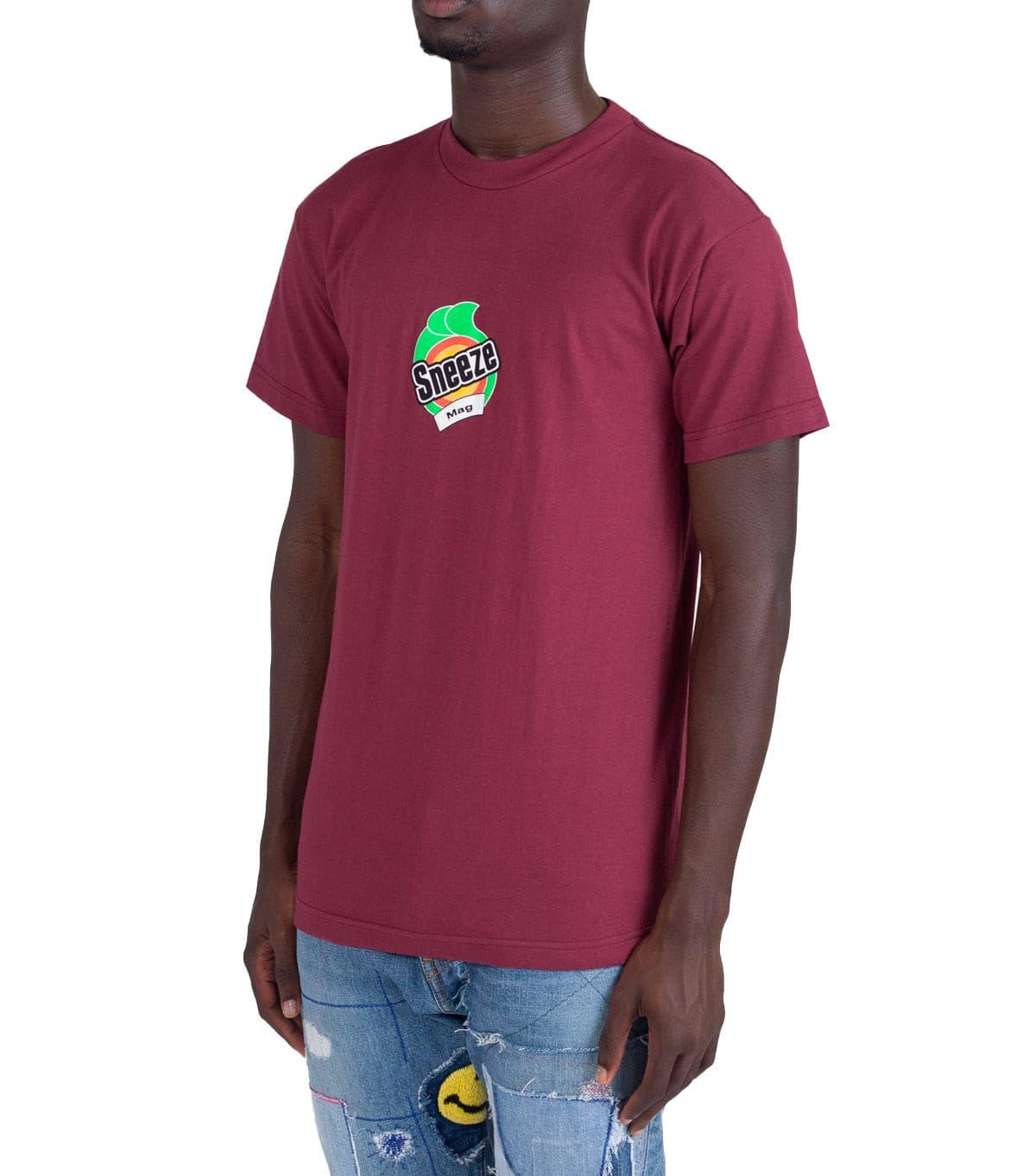 Sneeze Magazine Bounty T-Shirt Burgundy | SOMEWHERE