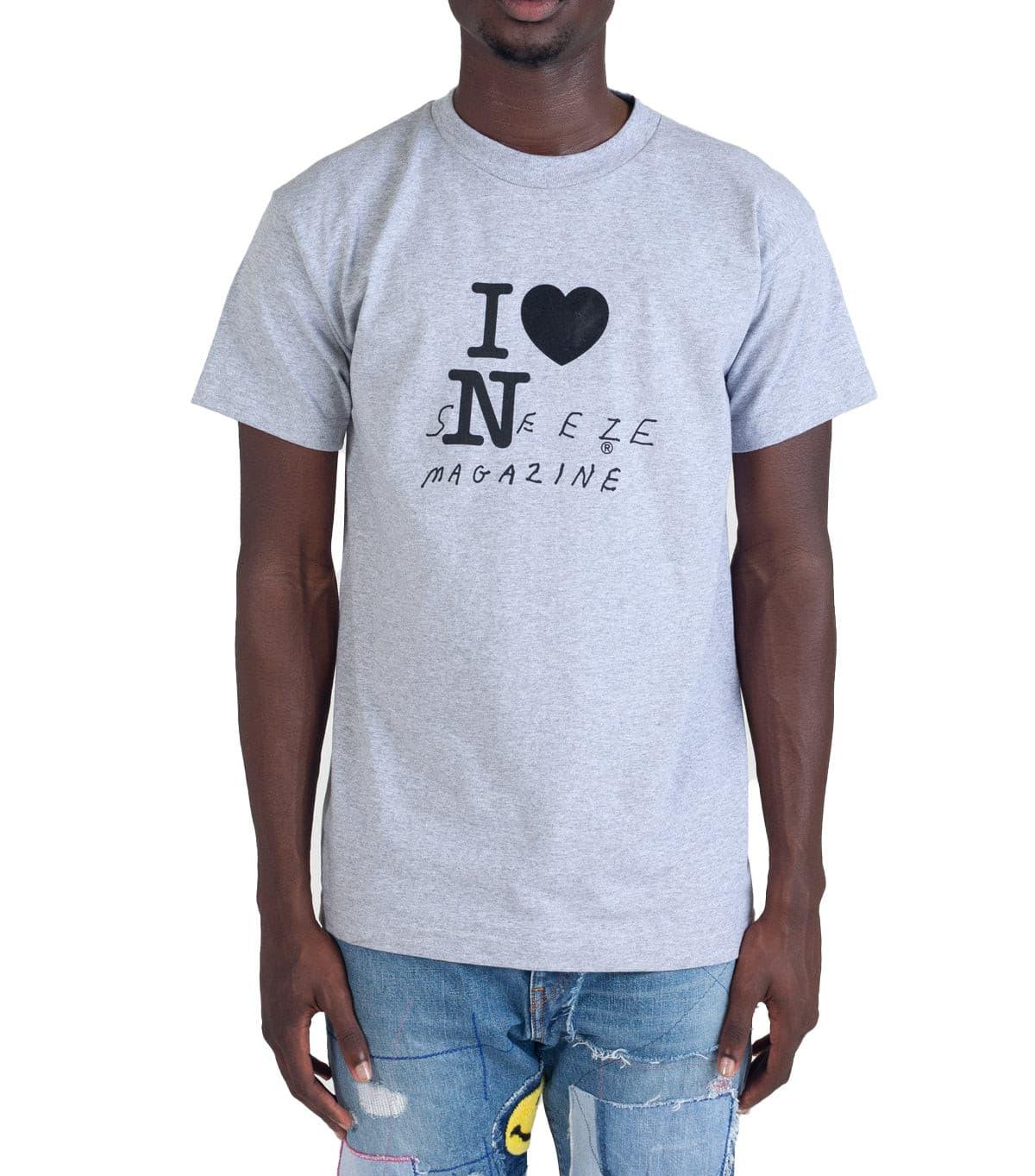 Sneeze Magazine Tourist T-Shirt Grey | SOMEWHERE