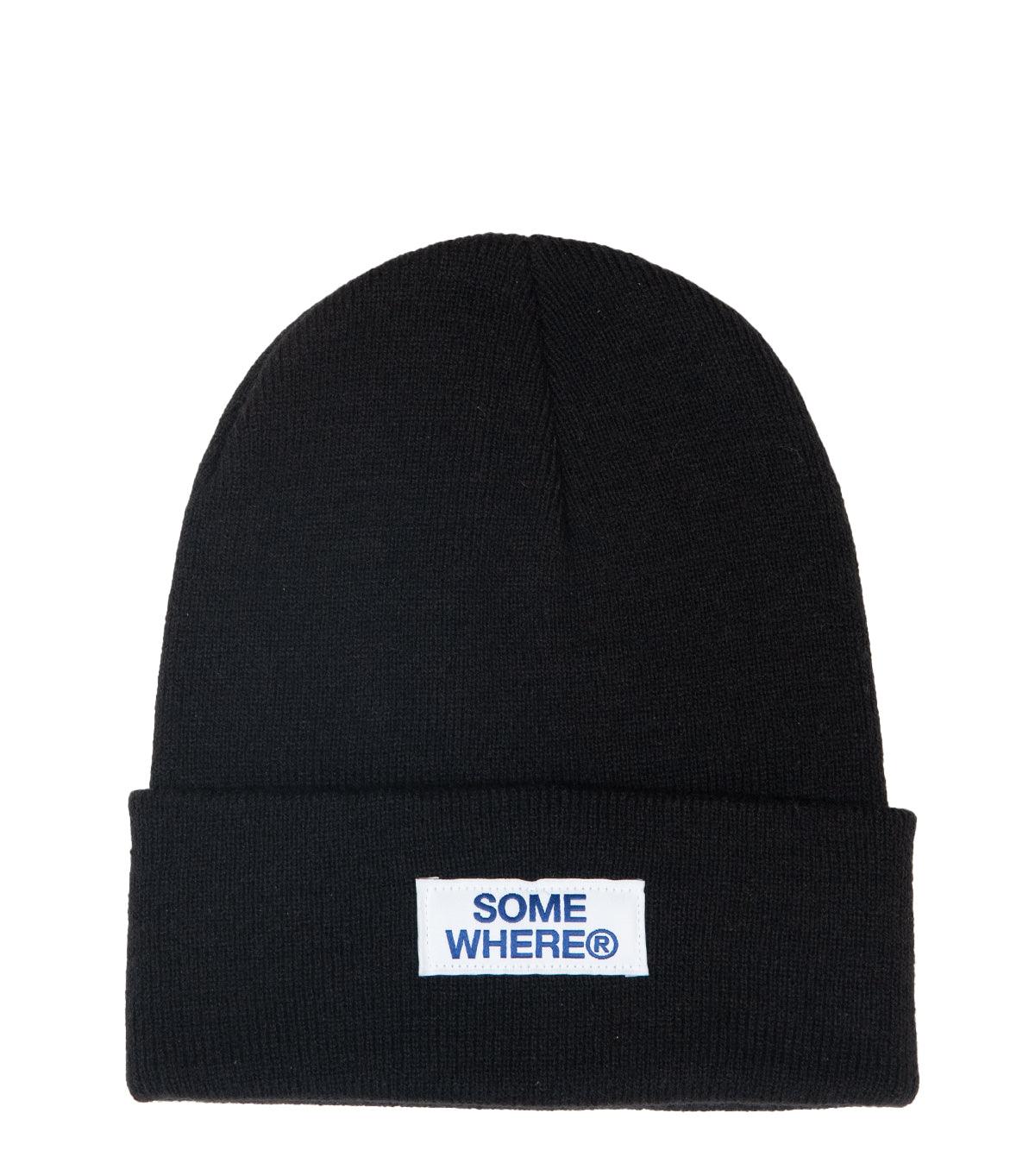 SOMEWHERE Cuff Beanie Black | SOMEWHERE
